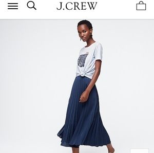 J.Crew Pleated Midi